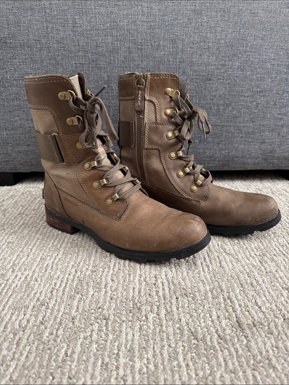 Sorel Genuine Leather Combat Boots